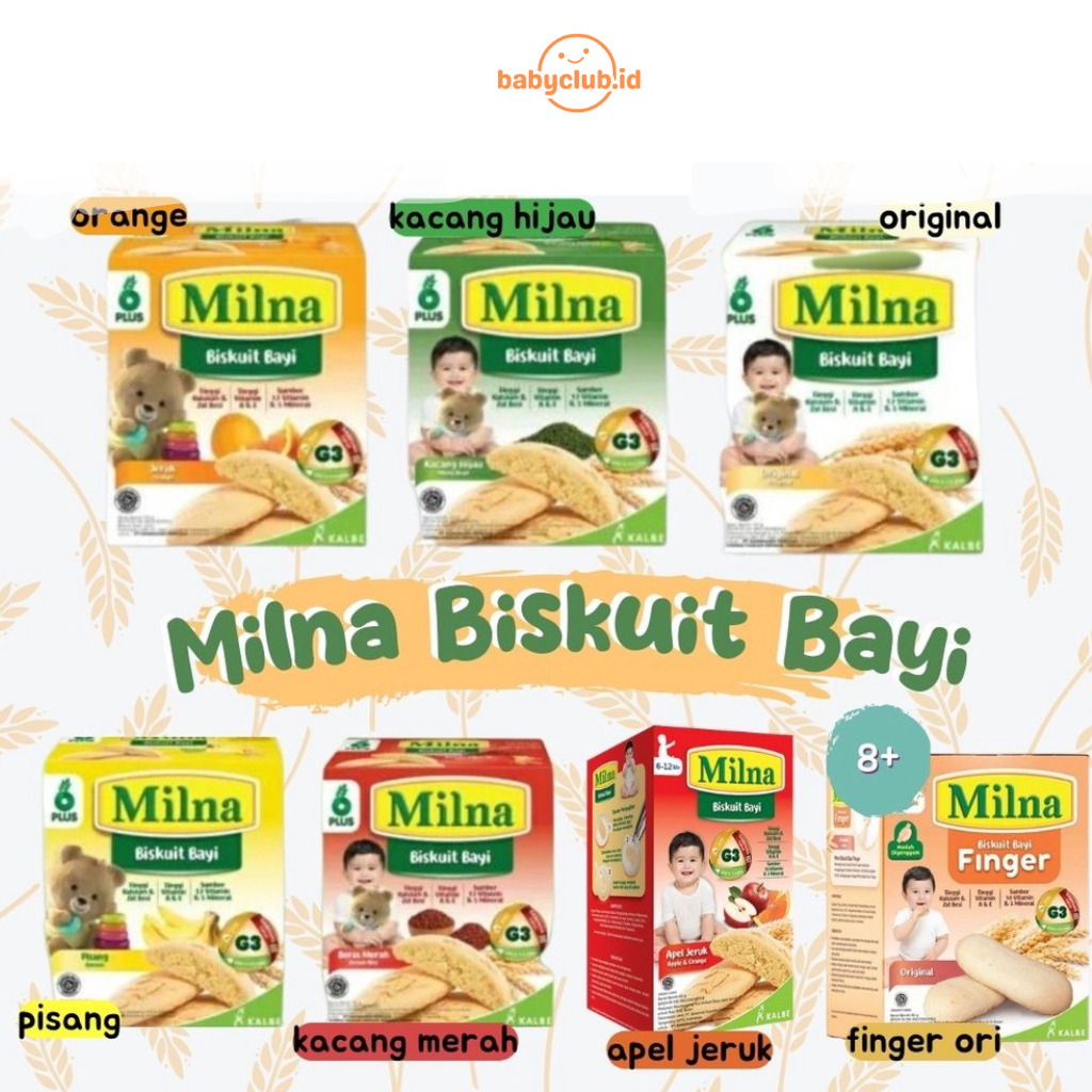 MILNA Biskuit Finger Rusk Cemilan Snack Anak Bayi 6 812 Bulan MPASI Sehat