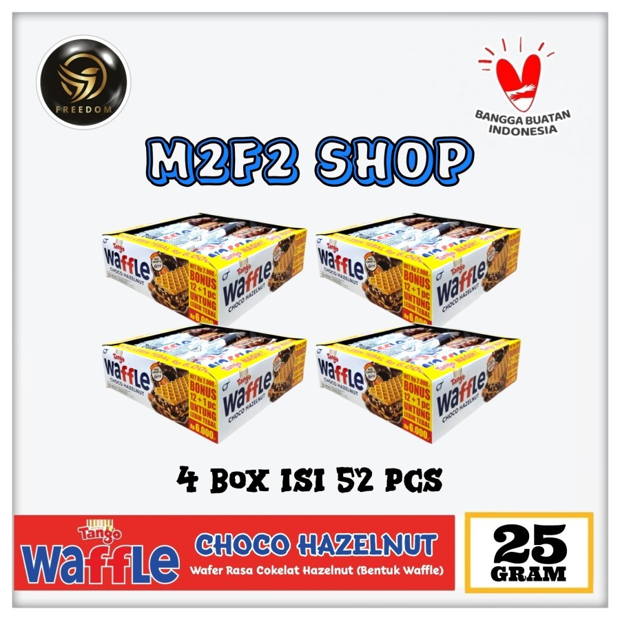 

Tango Waffle Choco Hazelnut | Wafer Krim Cokelat Sachet - 25 gr (Kemasan 4 Box)