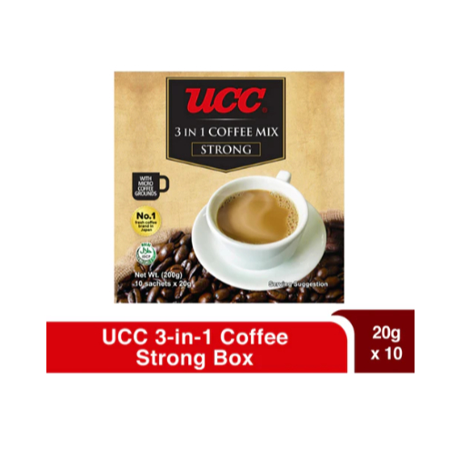 

UCC Kopi Strong Regular 3in1 Krim Gula Box isi 10 Sachet Halal Coffee