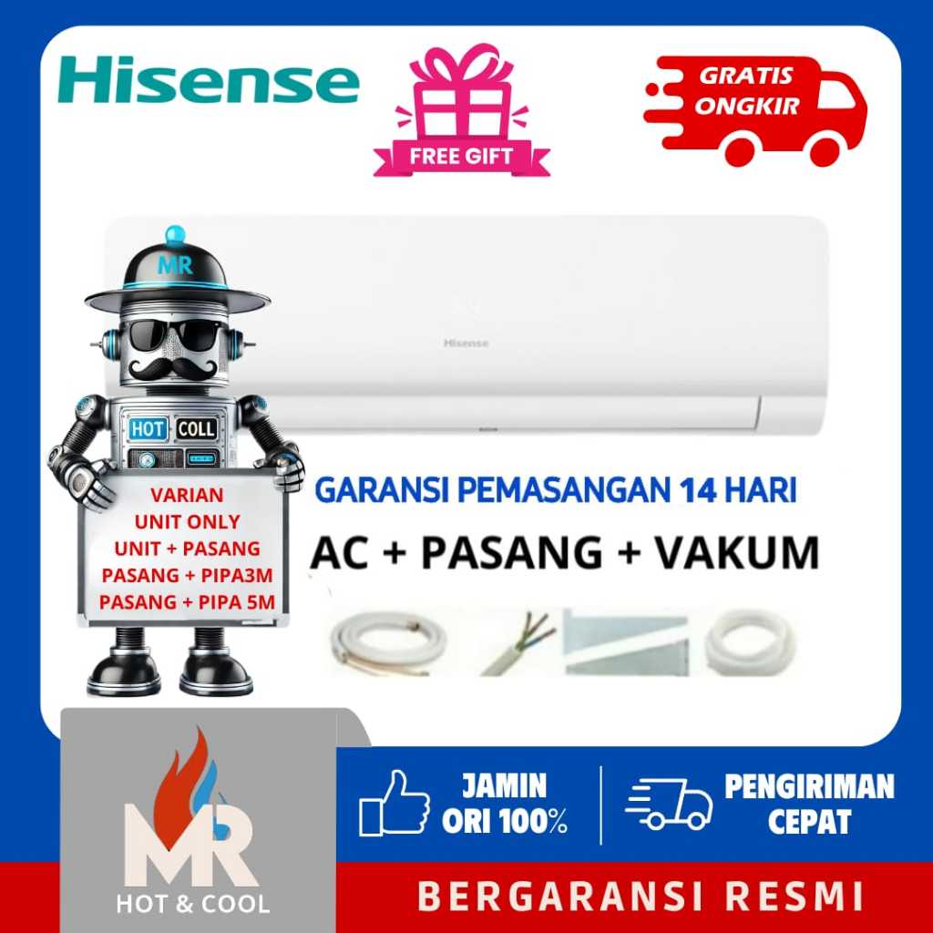 AC HISENSE 05CDG 1/2 PK AN 05 CDG AC HISENSE 0.5 PK