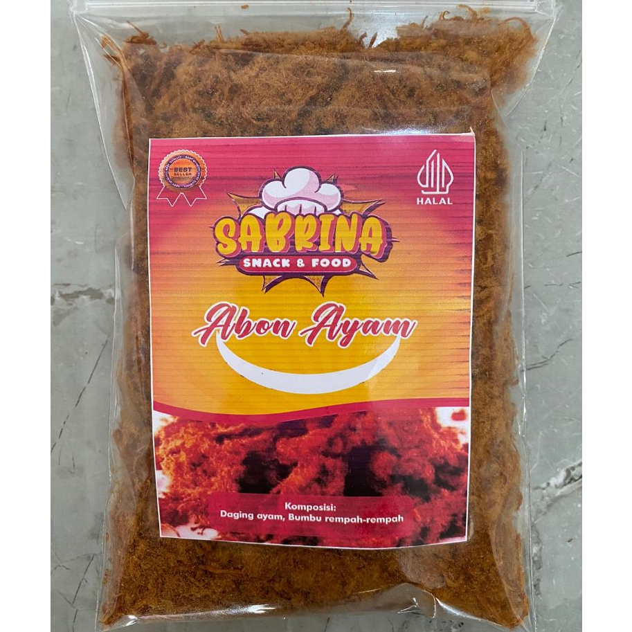 

SABRINA Abon Ayam premium 250g cemilan enak yang cocok buat teman nasi anak kos