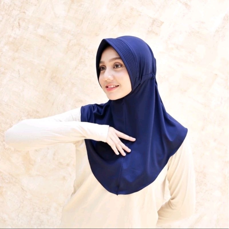 Hijab Instan Serut Jokowi Only Navy