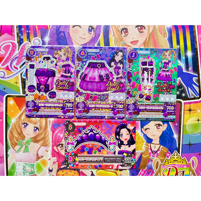Kartu Aikatsu PR Dolly Devil Jepang Premium Silky Love Devil Coord Set Asli Ori Bandai Japan PR Rare