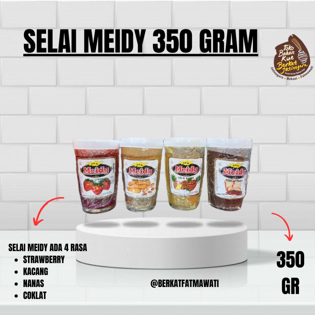 

SELAI MEIDY KACANG COKLAT NANAS STRAWBERRY 350 GRAM