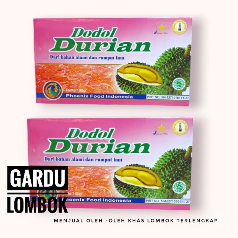 

Dodol Durian Rumput Laut Phoenix 160 gr Khas Lombok