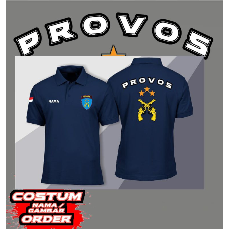 kaos provos polo lengan pendek/polri