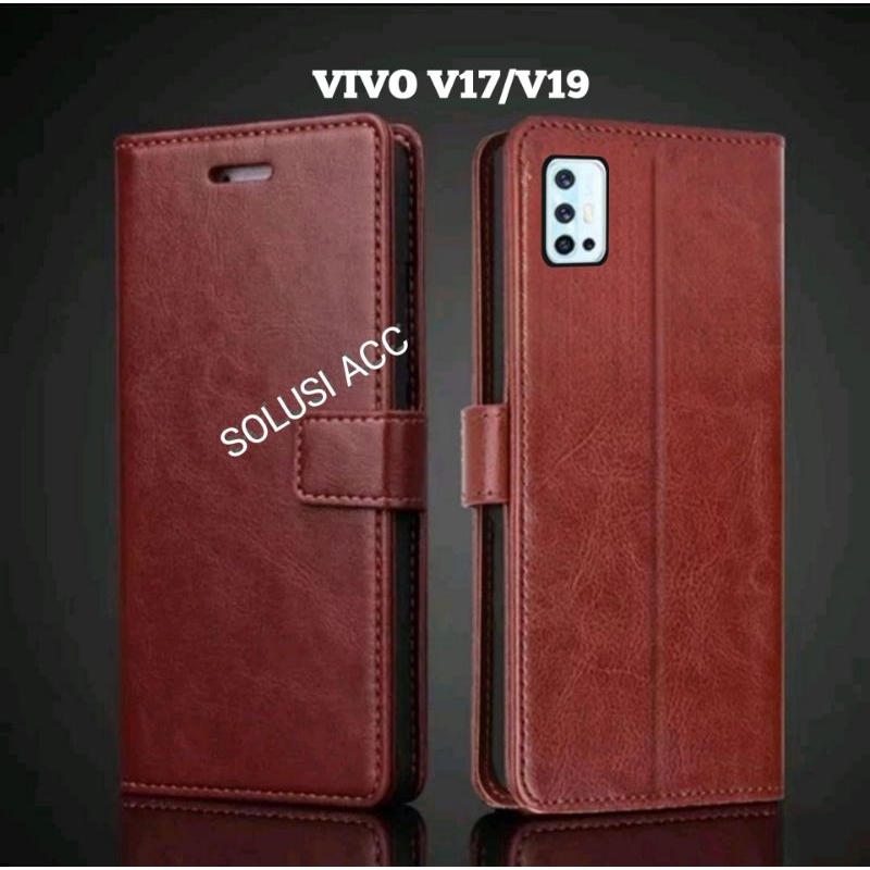 CASE HP VIVO V17/VIVO 1919 VIVO V19/VIVO 1933 FLIP COVER WALLET SARUNG HP CASING DOMPET