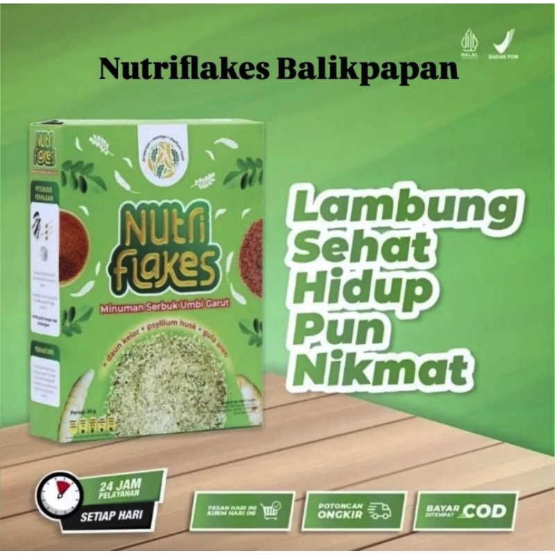 

dr Richard lee Nutriflakes sereal umbi garut atasi asam lambung, maag, gerd