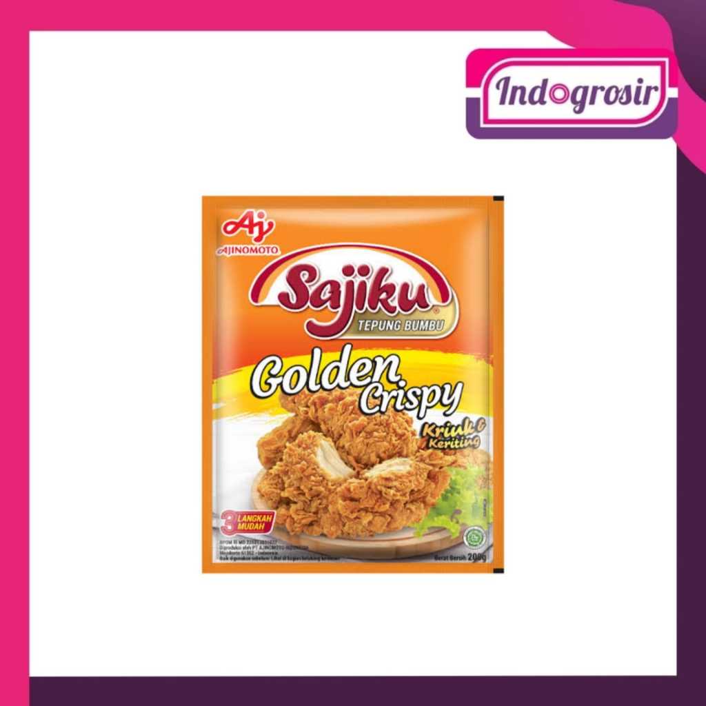 

SAJIKU GOLDEN CRISPY 200G SACHET/SAJIKU TEPUNG BUMBU GOLDEN CRISPY/PROMO