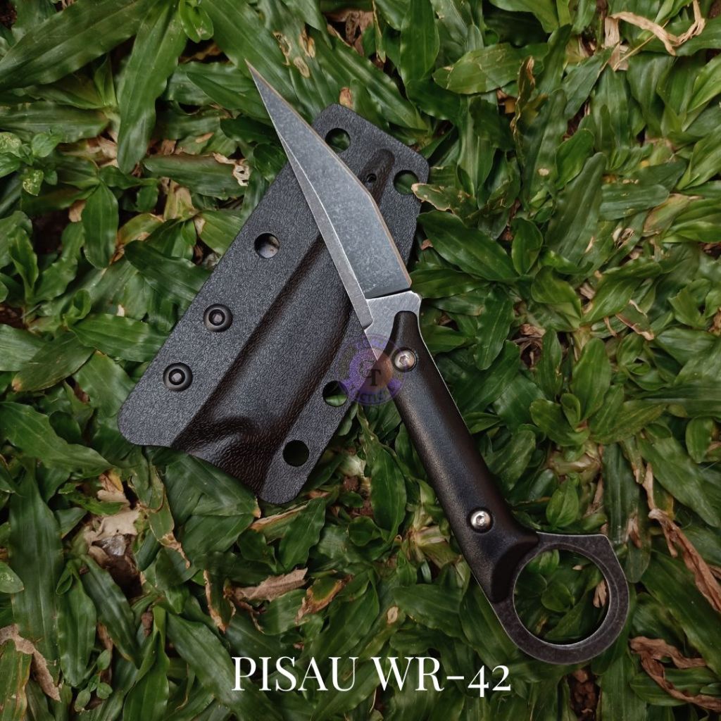 Baca deskripsi / Pisau Tactical Kydex WR 42 / Pisau Custom Laser / Pisau Tactical Outdoor + Teklock 