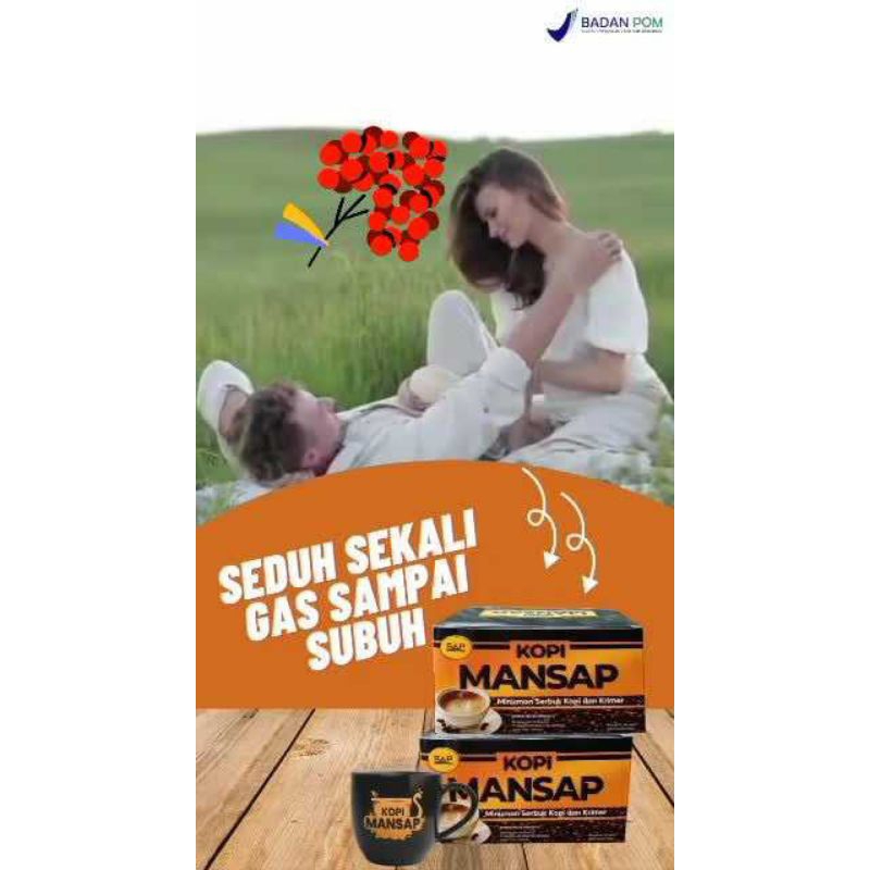 

KOPI MAN - SAP 5 SACHET STAMINA KEPERKASAAN PRIA BPOM MUI HALAL SGS JOZZZZ 100% ASLI