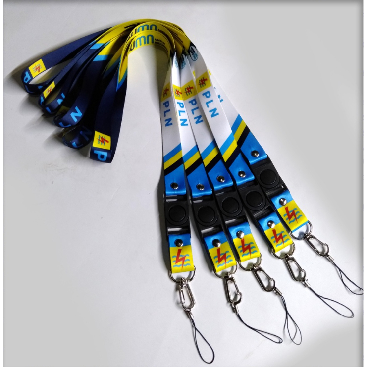 

TALI LANYARD/GANTUNGAN ID CARD/HP/KUNCI/DLL,, BUMN PLN