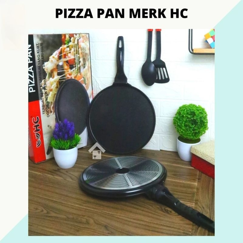 LOYANG PIZZA PAN TEFLON 30CM DATAR ANTI LENGKET