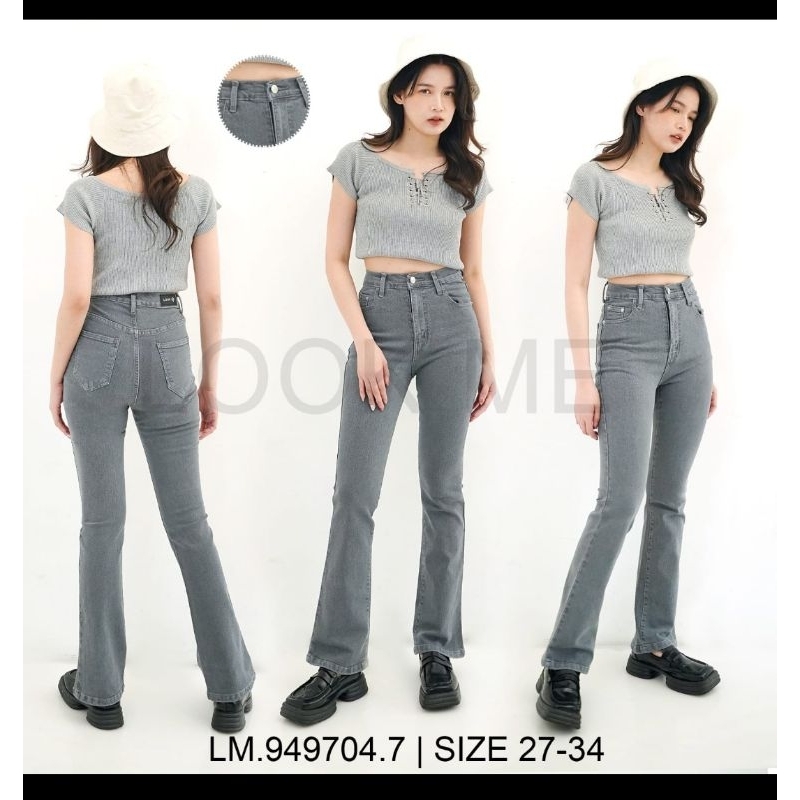 Celana jeans look me abu cutbray