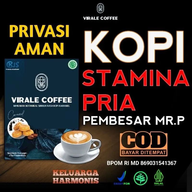 

Virale Coffee - Kopi Pria Kuat Tahan Lama Penambah Stamina Pria Dewasa Kopi Herbal Original