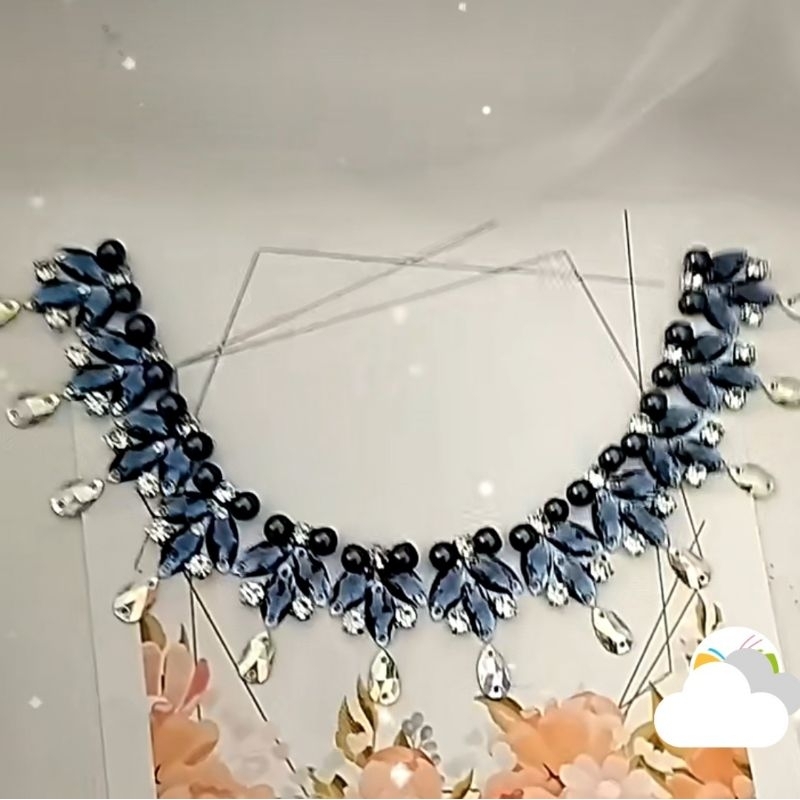 payet rangkai instan leher,dada,tabur 1 set