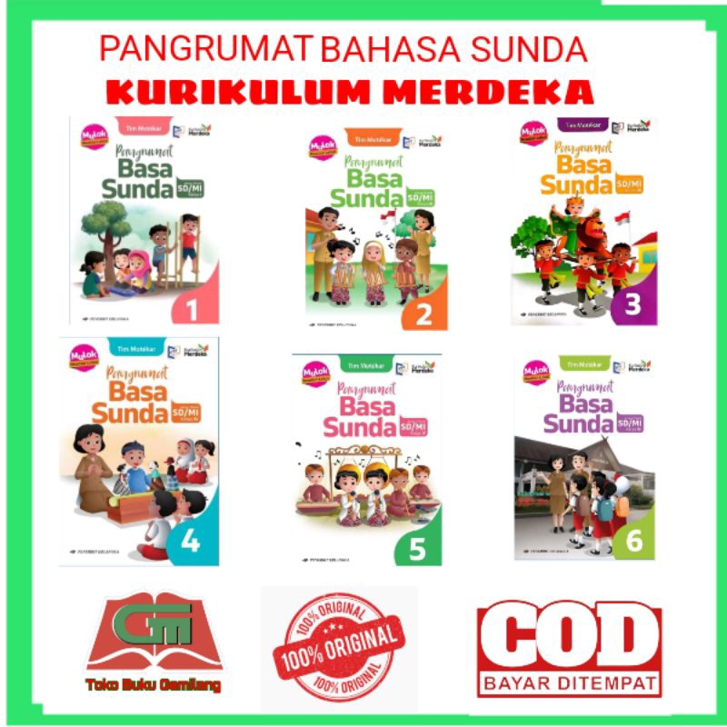 BUKU BAHASA SUNDA PANGRUMAT BASA UNTUK SD/MI KELAS 1,2,3,4,5,6 KURIKULUM MERDEKA PENERBIT ERLANGGA