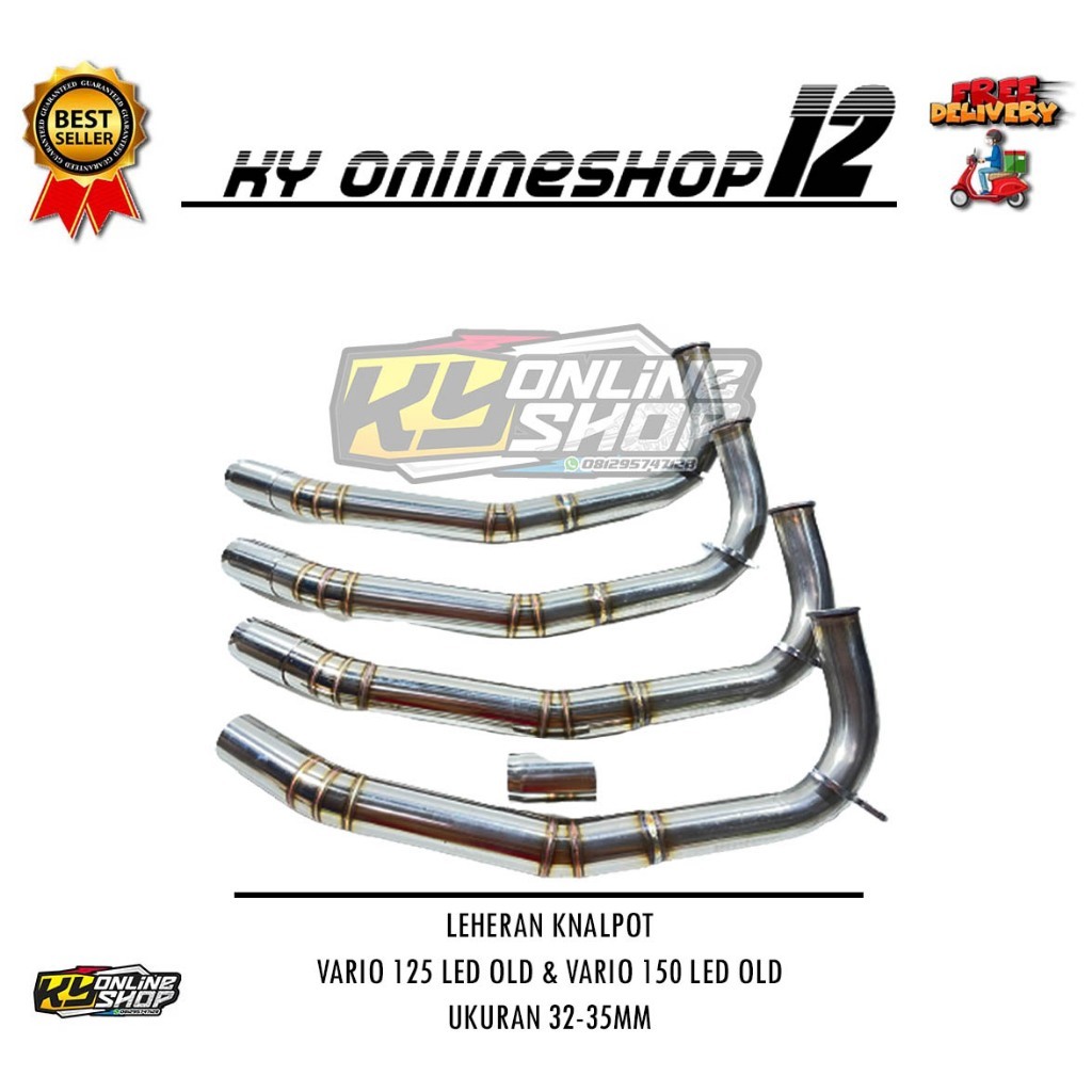 LIVE - LEHERAN STENLIS KNALPOT VARIO 125 / 150 LED OLD VARIO 125 BOHLAM VARIO 125/150 LED NEW UKURAN