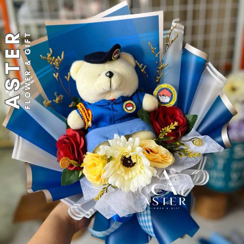 Buket Boneka SMA Taruna Nusantara/ Buket Boneka Kelulusan