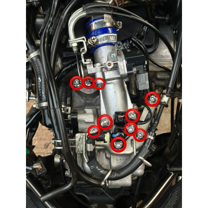 LIVE - BAUT TB THROTTLE BODY PCX 150 PCX 160 VARIO 160 NEW  ( 10 BAUT ) MODEL 2 KUNCI ORI HENG THAIL