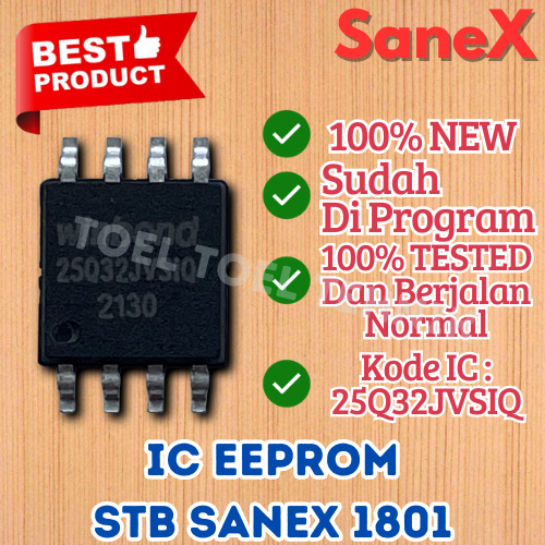 IC EPROM STB SANEX 1801 / IC EEPROM SET TOP BOX TV DIGITAL SN STB1801 / SN-STB1801