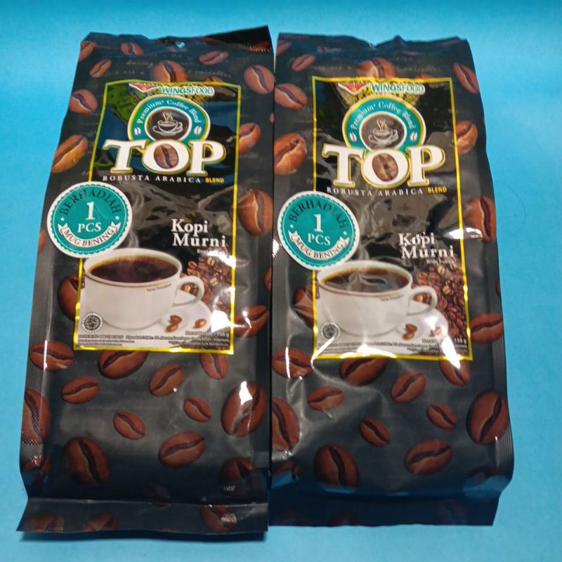 

1 pcs top kopi murni ROBUSTA ARABICA 158g