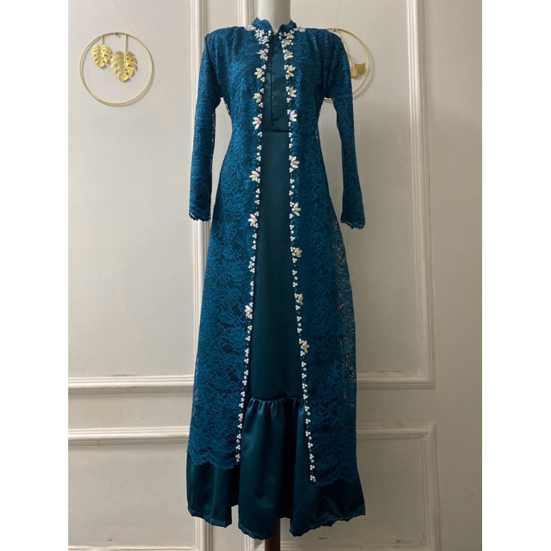 kebaya ibu besan/gamis brokat murah/gamis kebaya/kebaya ibu hajat
