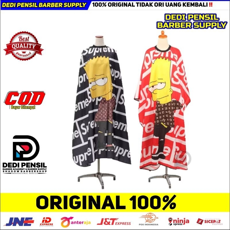 Kain Kip Cape Jubah Potong Rambut Supreme Simpson