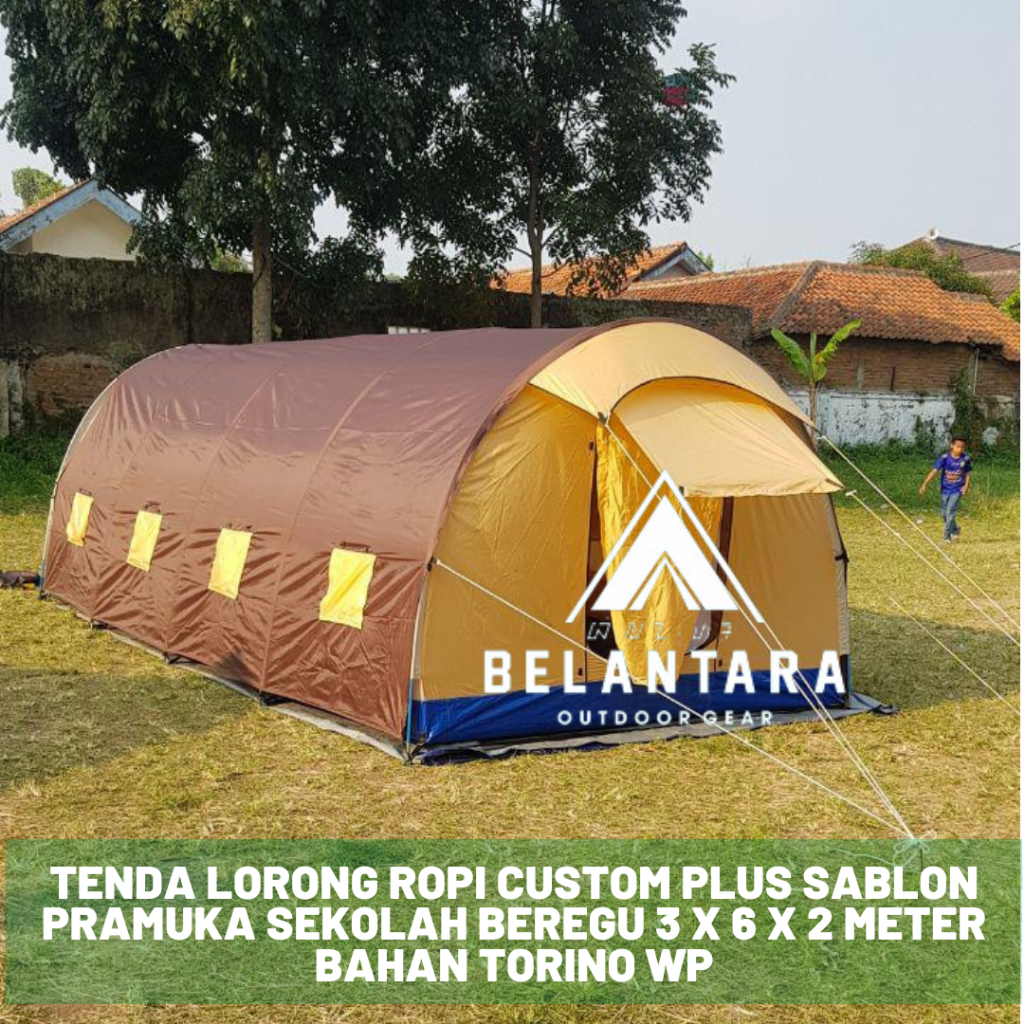 tenda lorong rofi serbaguna posko dapur bencana evakuasi keluarga belantara adventure 3x6x2 meter