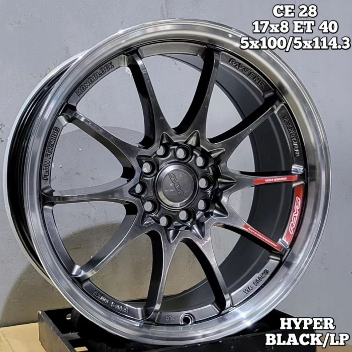 velg mobil r17 CE28 FLOW FORMING lebar 8 velg ring 17 altis sienta hrv