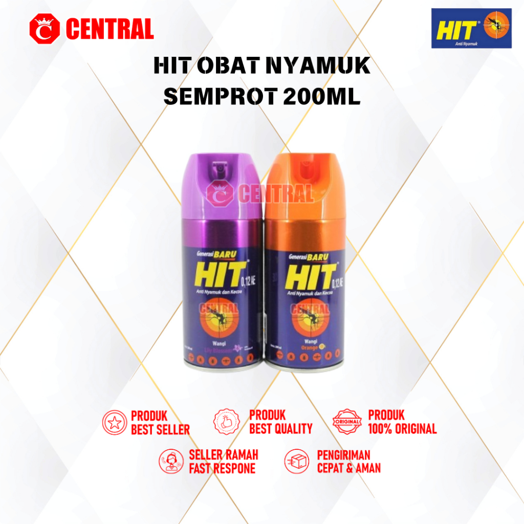 HIT OBAT NYAMUK SEMPROT 200ML / Centralbandung