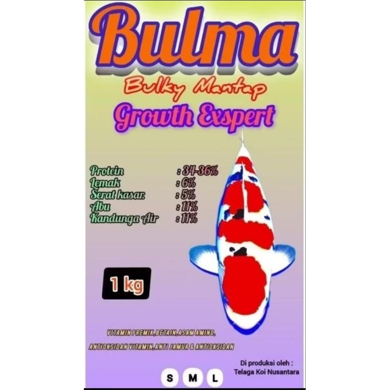 pakan ikan koi BULMA (BULKY MANTAP)