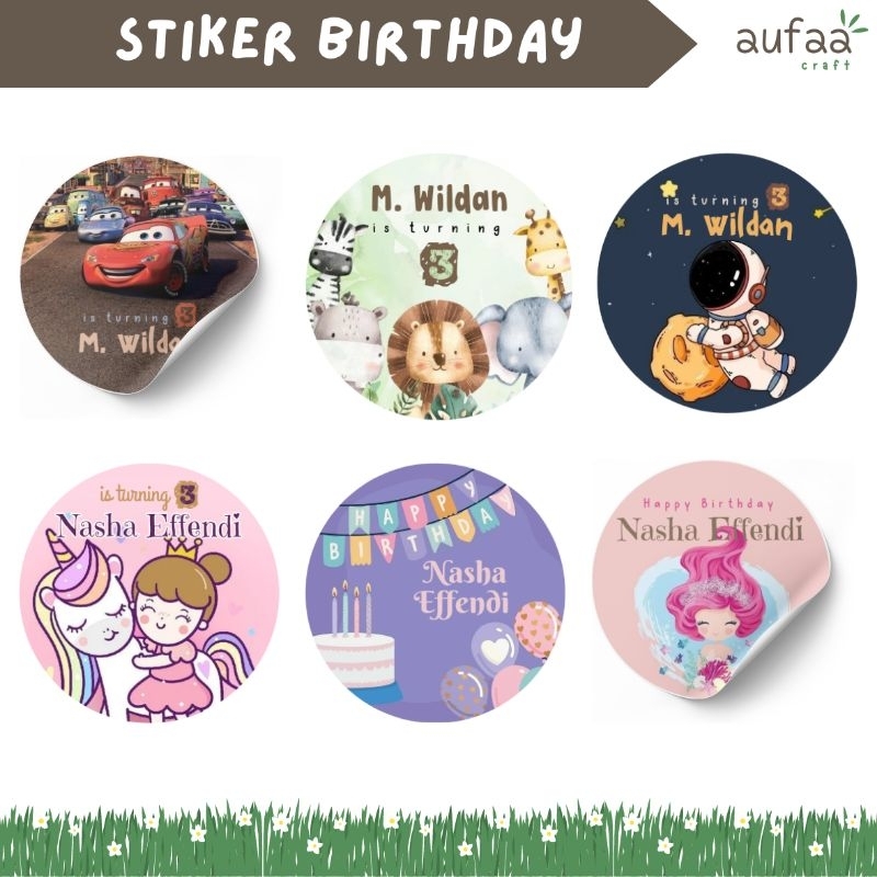 

[Isi 10] Stiker Ulang Tahun | Stiker Birthday