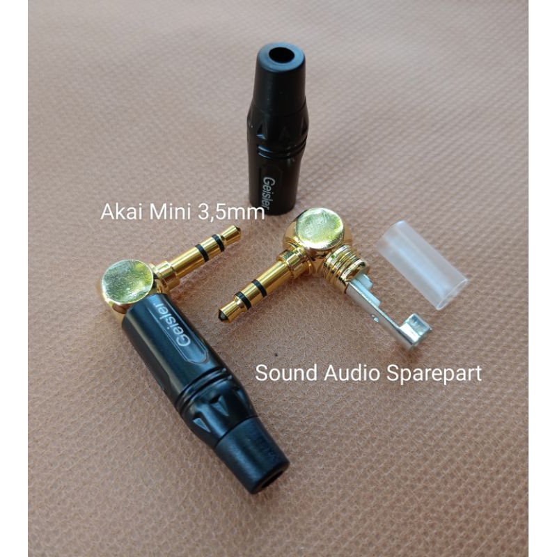 Jack Mic Akai Mini L 3,5mm Stereo Geisler / Jack Mini Stereo L 3,5mm Merk Geisler / Jack Mini Stereo