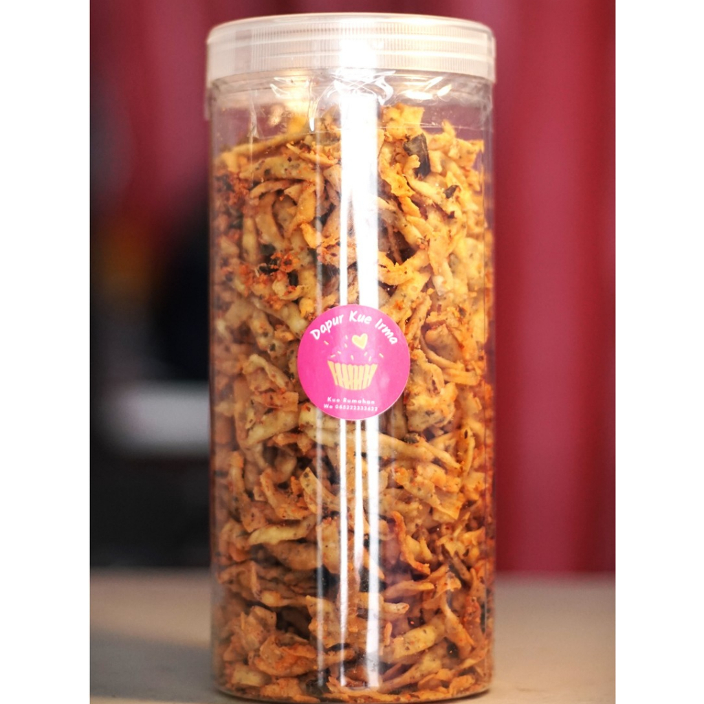 

Krupuk daun jeruk Toples 400 gr