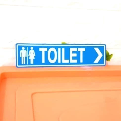 

Diskon Produk Terpilih sign label toilet pria wanita rambu toilet anak panah arah toilet