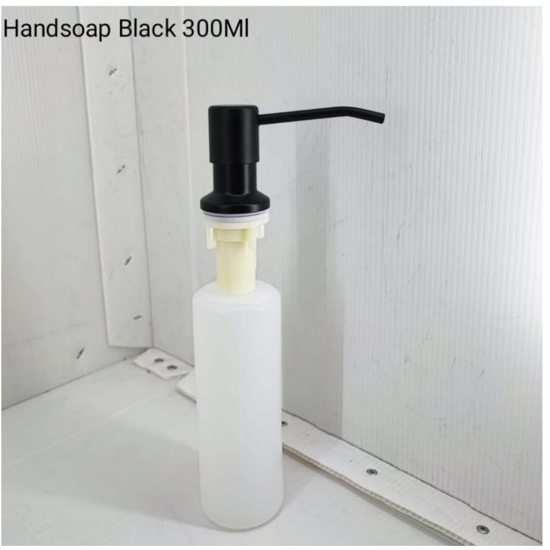 Tempat Sabun Cuci Piring Stainless / Tempat Sabun Cair Kitchen Sink Hitam