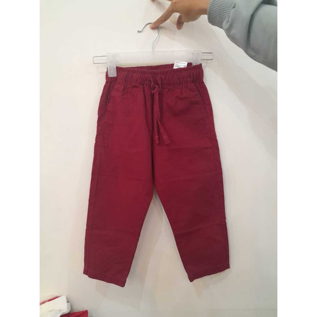 CELANA PANJANG MERAH MAROON (UNISEX)