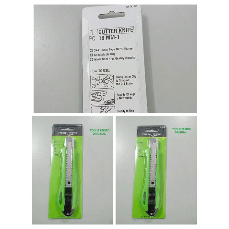 

PISAU CUTTER BESAR 18MM TEKIRO/ CARTER/ KATER TEKIRO