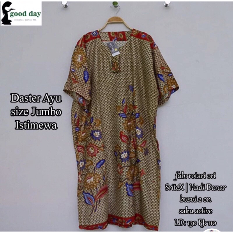 daster ibu jumbo, konveksi rayon