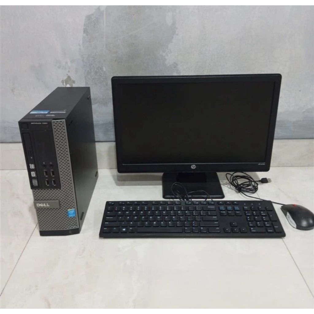 KOMPUTER FULL SET CORE i5 gen 4 DELL RAM 8 GB HDD 500 GB PLUS LAYAR 22 INCH WIDE HD SUDAH BISA WIFI