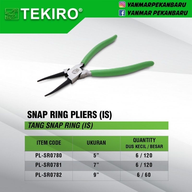 TEKIRO TANG SNAP RING IS/SNAP RING BUKA LURUS