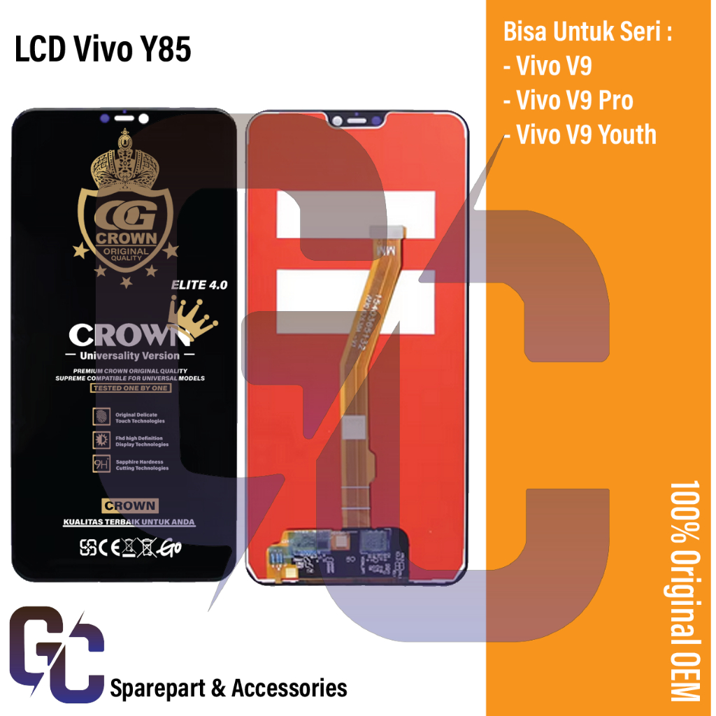 LCD V1V0  V9 / V9 YOUTH / V9 PRO / Y85 / Y85A FULLSET ORIGINAL