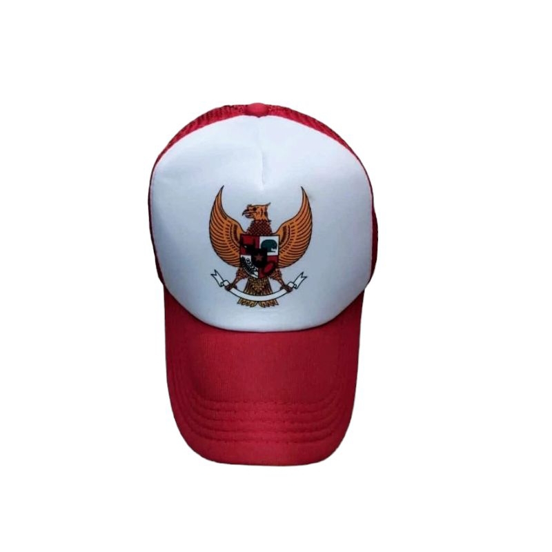 Topi Jaring Garuda Pancasila||Topi Trucker Kemerdekaan||Topi HUT RI