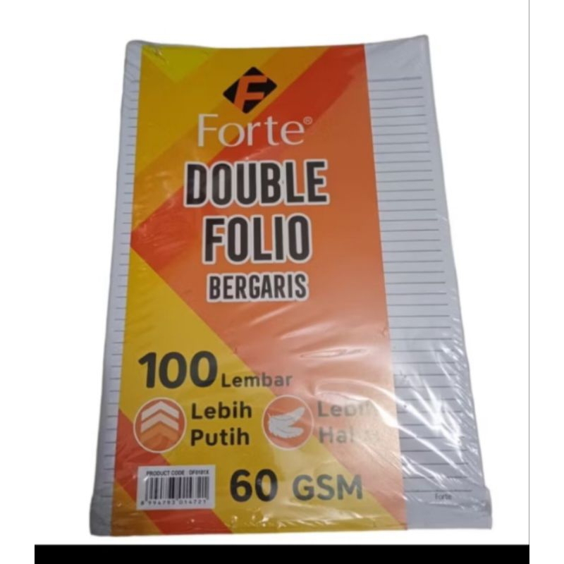 

KERTAS DOUBEL FOLIO BERGARIS 100 lembar