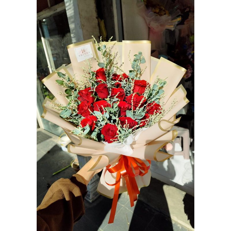 ROSSA BUKET BUNGA MAWAR MERAH | BUNGA ASLI SURABAYA | FRESH FLOWERS