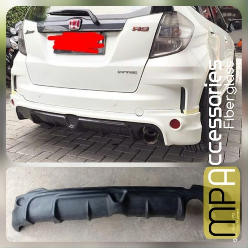 Bodykit  Add-on belakang Model Mugen Untuk  Honda Jazz GE8 tahun 2012-2014 Facelift