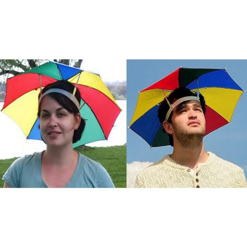 TOPI PAYUNG/TOPI MANCING PAYUNG UMBRELLA WARNA RAINBOW