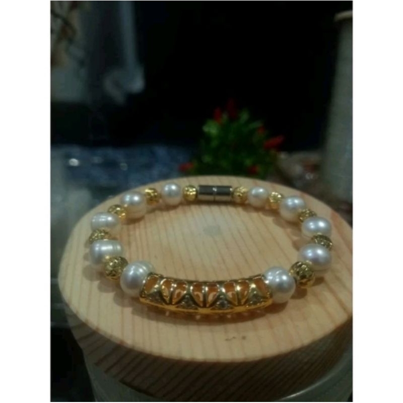 Gelang pernak pernik mutiara air laut ori