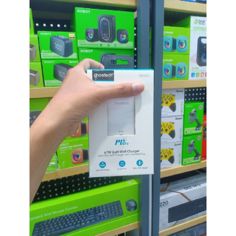 adapter charger choetech PD6011 PD67w Gan wall charger